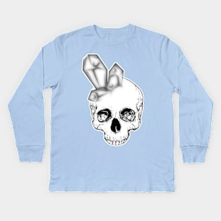 Stoned Crystal Skull Kids Long Sleeve T-Shirt